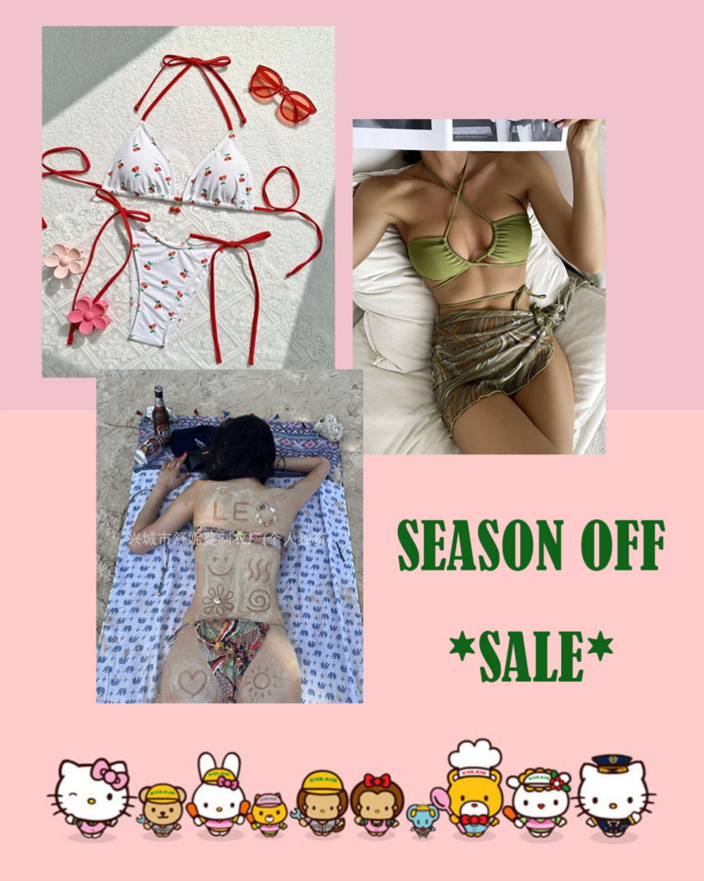 8,900元度假風開襟比基尼泳裝