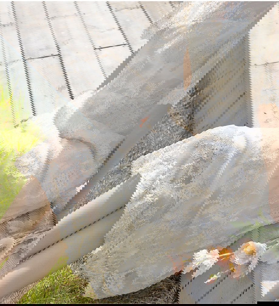 리리앤코 [웨딩룩] 모리앙드 레이스 오간자 롱 원피스