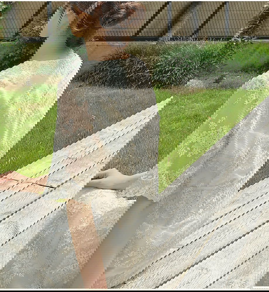 리리앤코 [웨딩룩] 모리앙드 레이스 오간자 롱 원피스