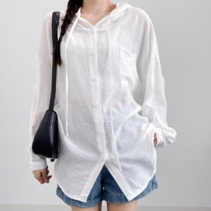 Summer hooded shirt