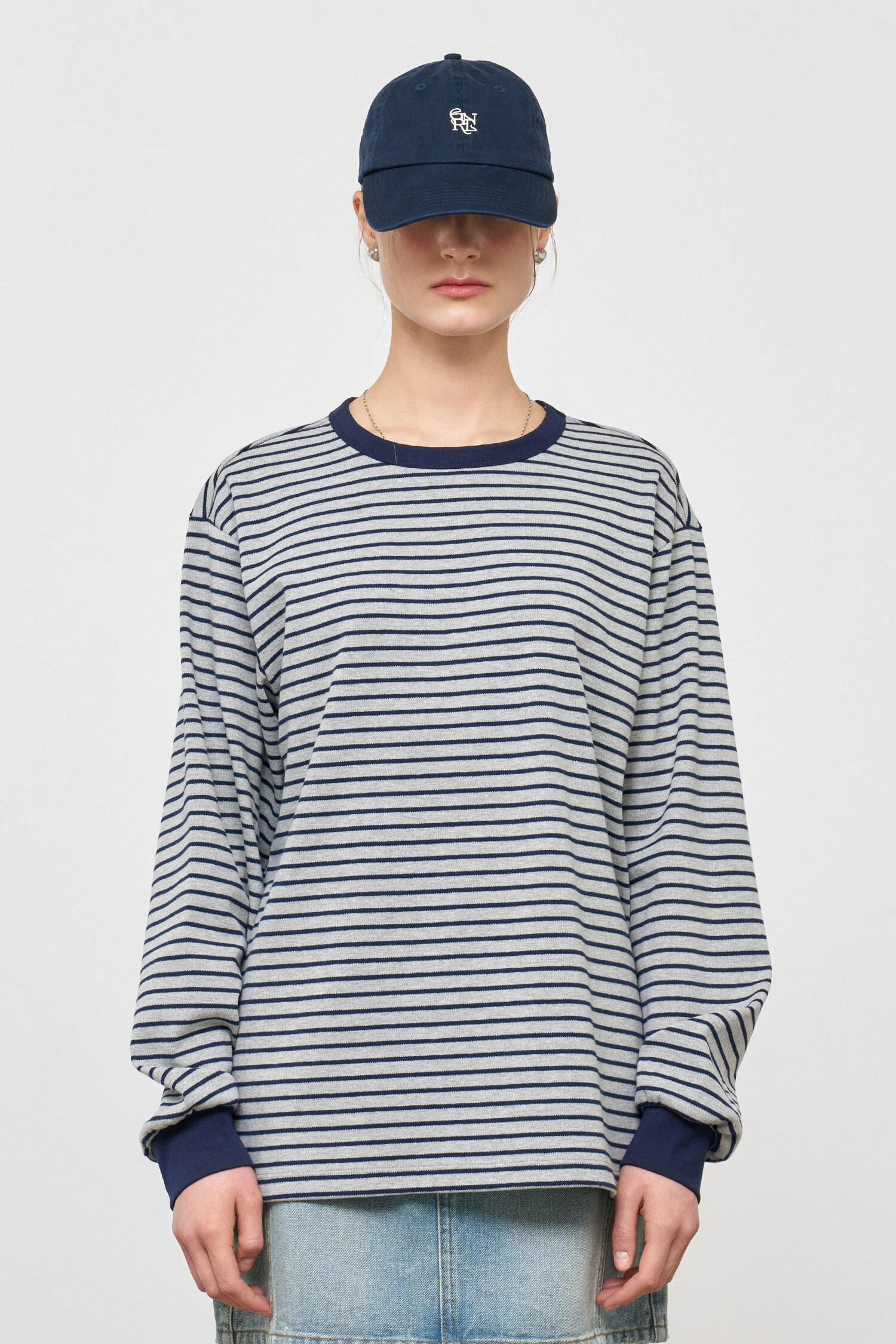 UNISEX Basic Stripe Long Sleeve Tee