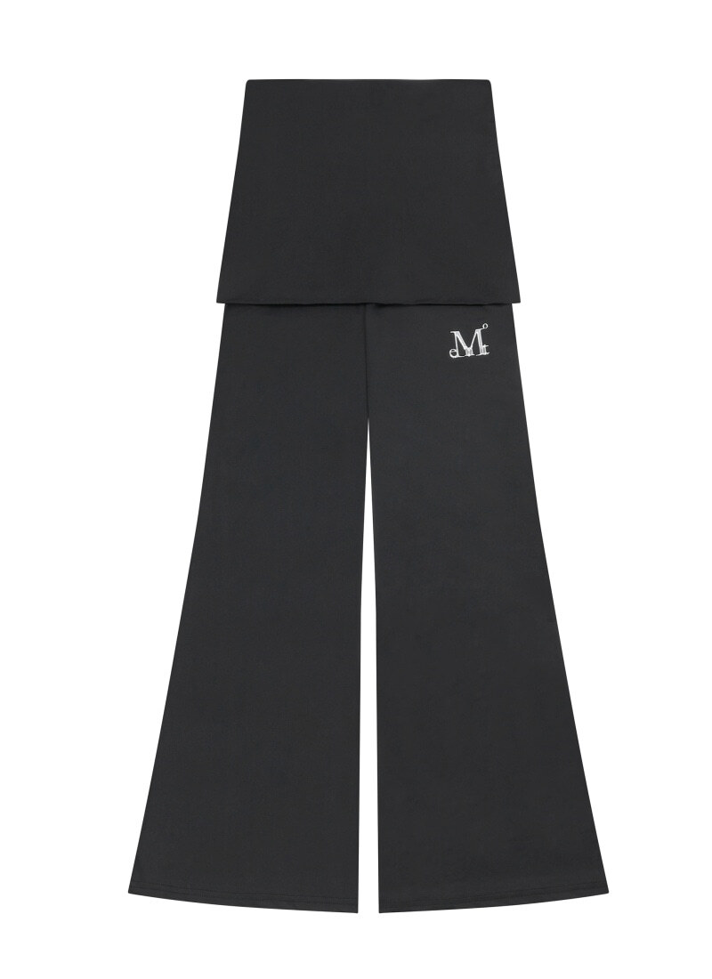 ARKY METAL LOGO HOTFIX BOOTS CUT SKIRT LEGGINGS 아르키 메탈 로고 핫픽스 부츠컷 치마 레깅스