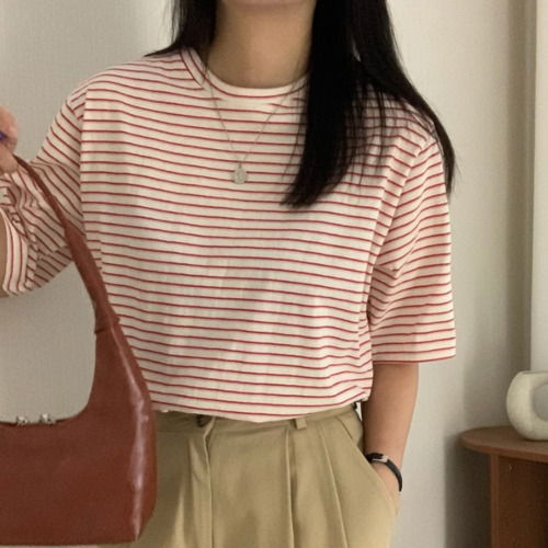 Mono Striped short-sleeved T-shirt