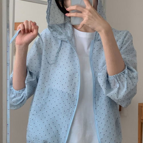 Shooting Star Summer Hooded Zip-Up Jacket