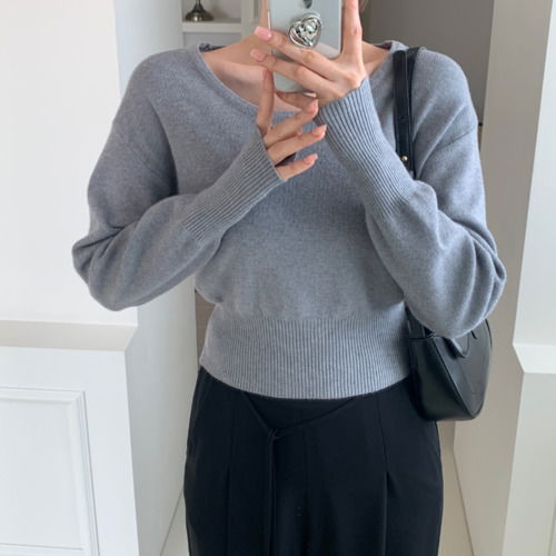 Jay Round Crop Knitwear