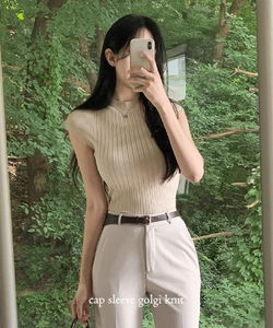 Buni Half-Length Cap Sleeve Summer Knitwear