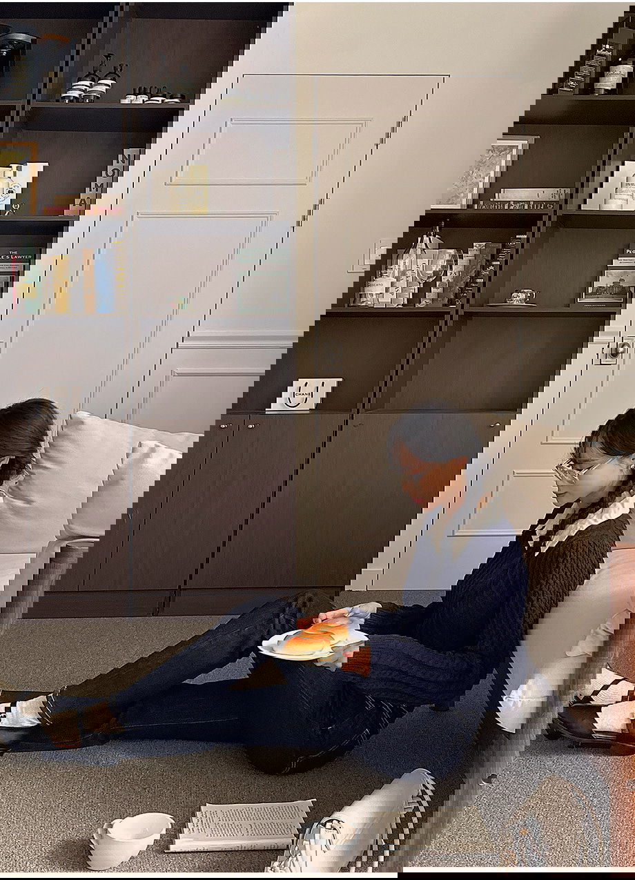 리리앤코 티버덴 스판 속밴딩 스티치 투버튼 부츠컷 데님 팬츠 청바지