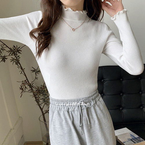 wave ruffle t-shirt