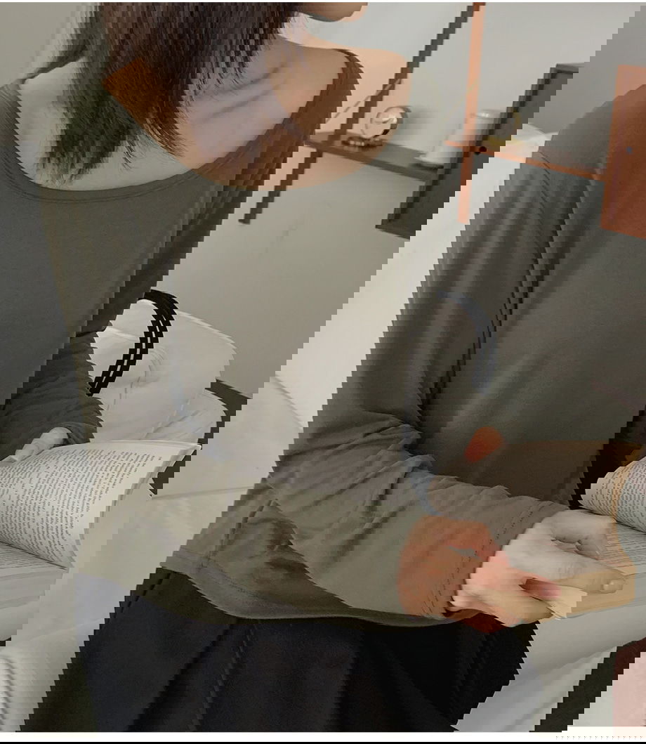 리리앤코 세이브딘 스판 보트넥 루즈핏 티셔츠