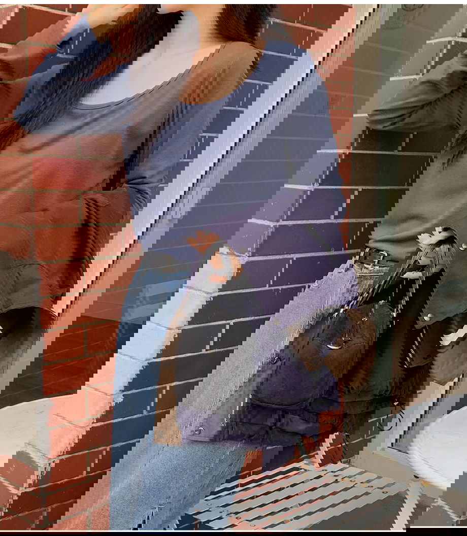 리리앤코 세이브딘 스판 보트넥 루즈핏 티셔츠