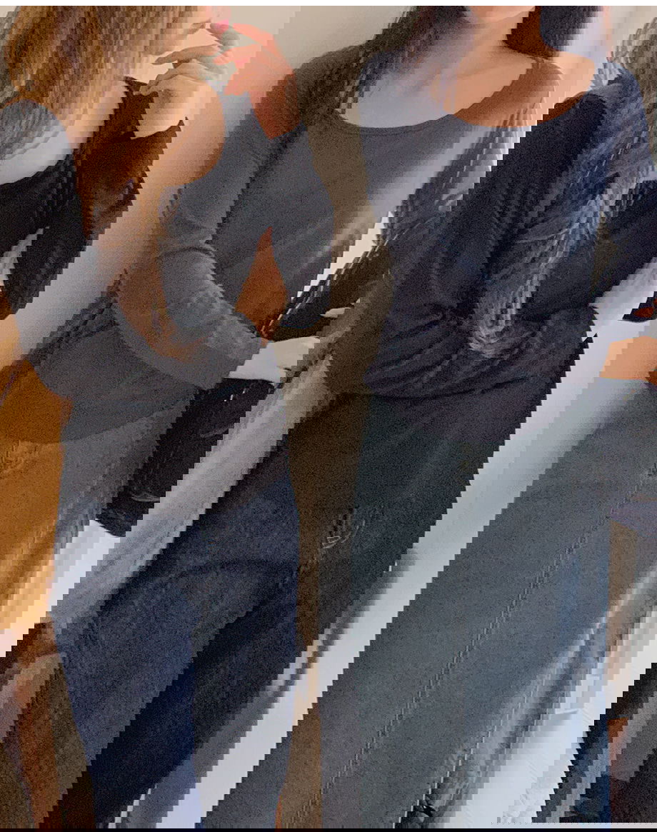 리리앤코 세이브딘 스판 보트넥 루즈핏 티셔츠