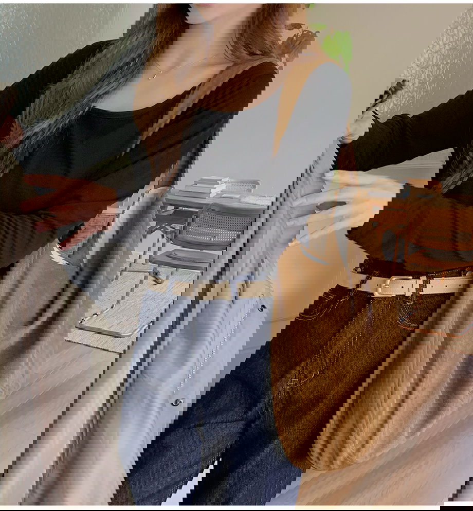 리리앤코 세이브딘 스판 보트넥 루즈핏 티셔츠