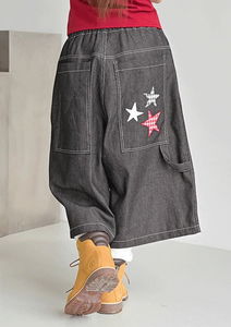 Garnet Star Patch Bermuda Shorts