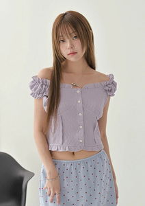 優雅荷葉邊襯衫