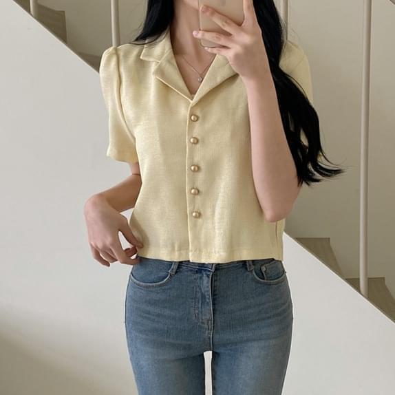 Miffy Gold Button Short Sleeve JK (Ships Today)