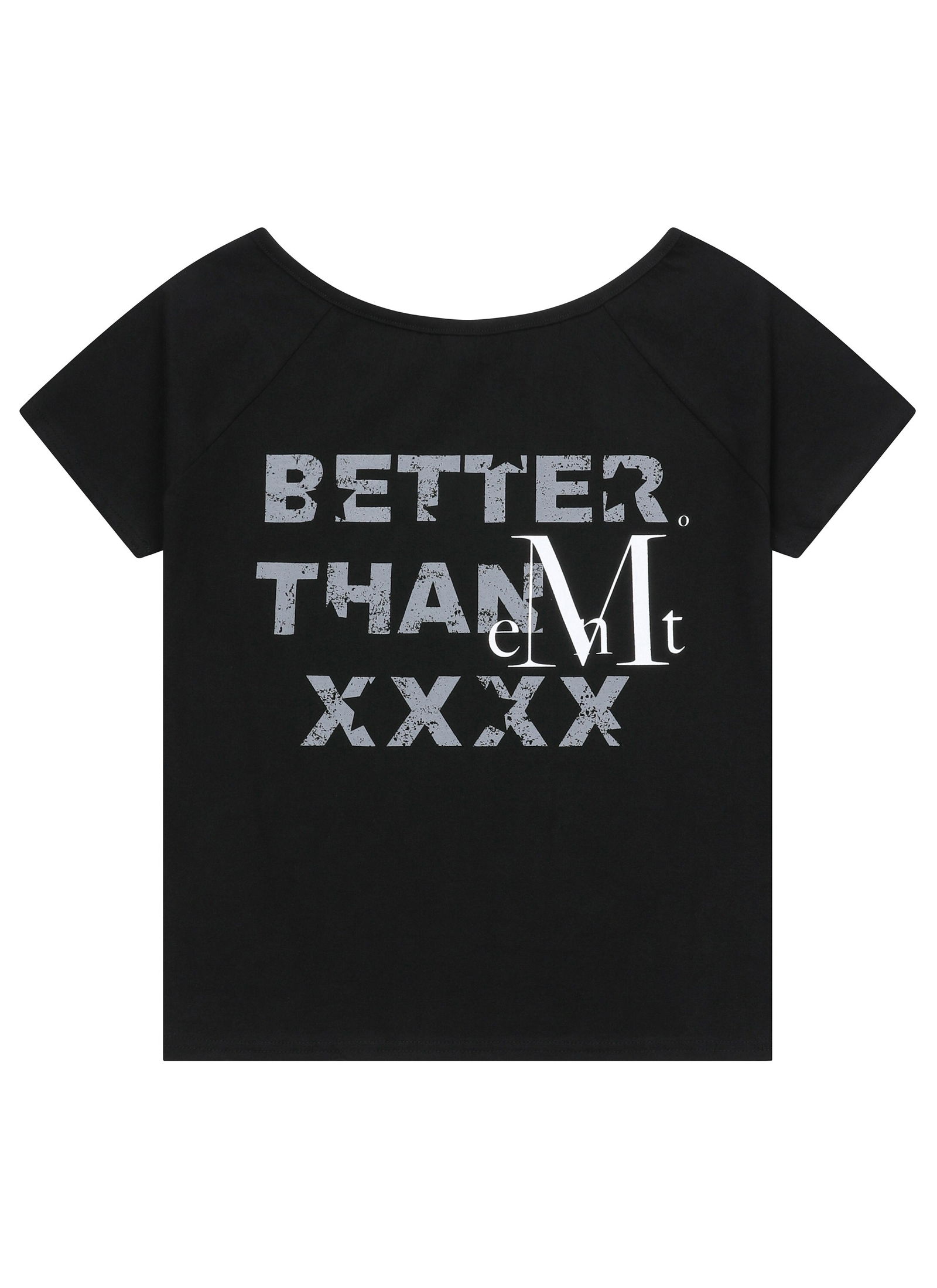 BETTER THAN X SET-UP ONE SHOULDER HALF T 베럴 댄 엑스 셋업 원 숄더 반팔 티