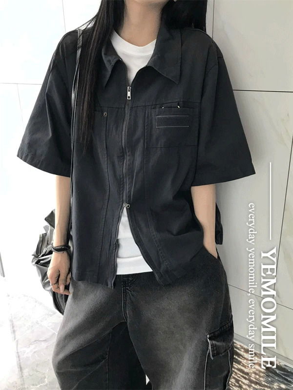 Etos Cotton Short Sleeve Zip-Up Jacket
