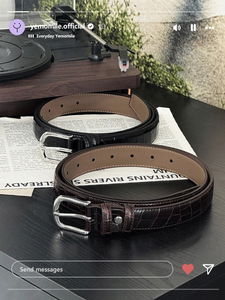 Bucks cowhide belt