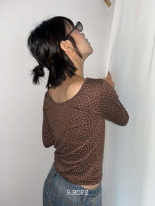 ディープUネックホシTシャツ