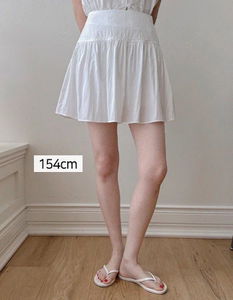 Lace shirring rustling miniskirt