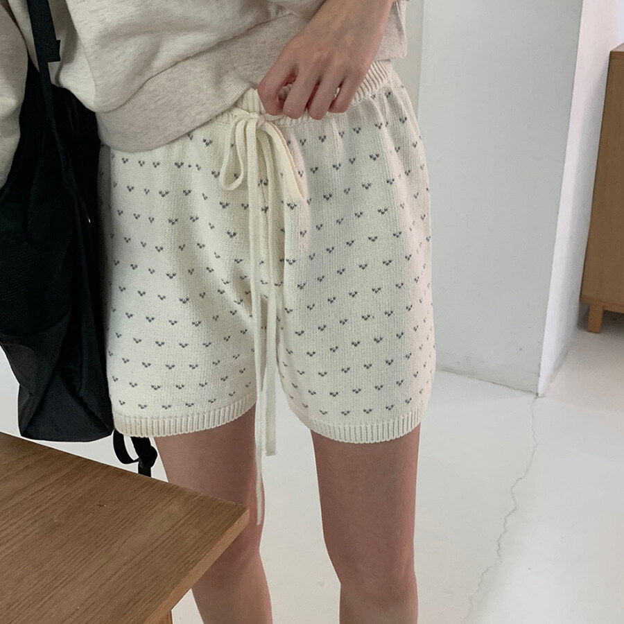 크라운 니트 팬츠