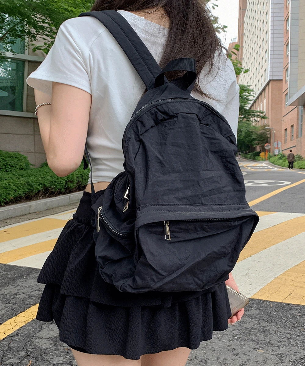 파스텔 바스락 캠퍼스 백팩 대학생 노트북 포켓 가방 보부상