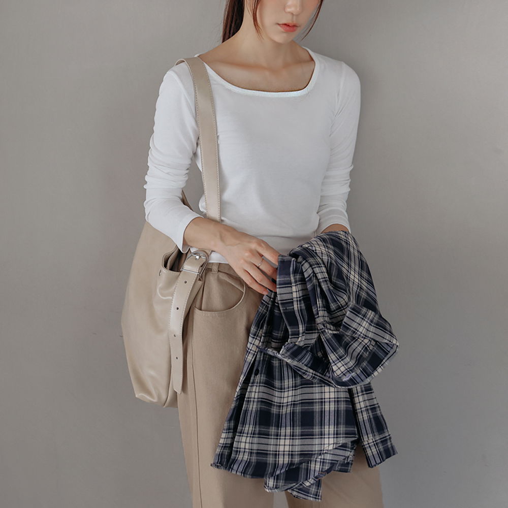 Miniette Soft Square Neck Basic Tee
