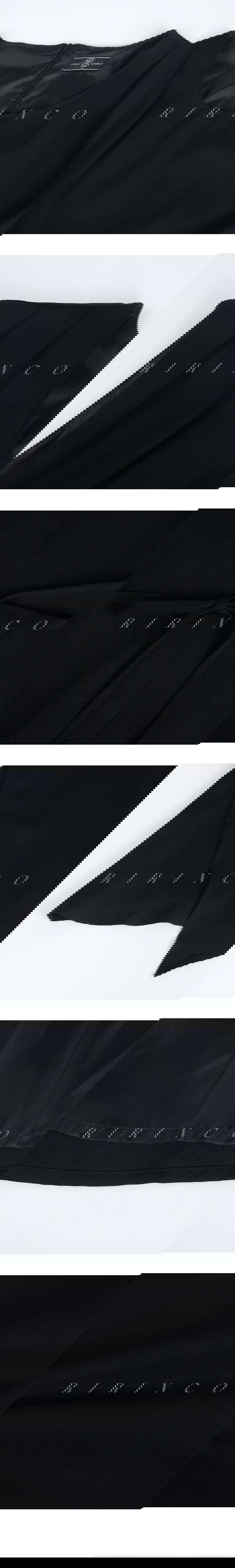 리리앤코 린브피드 핀턱 페플럼 나시 블라우스