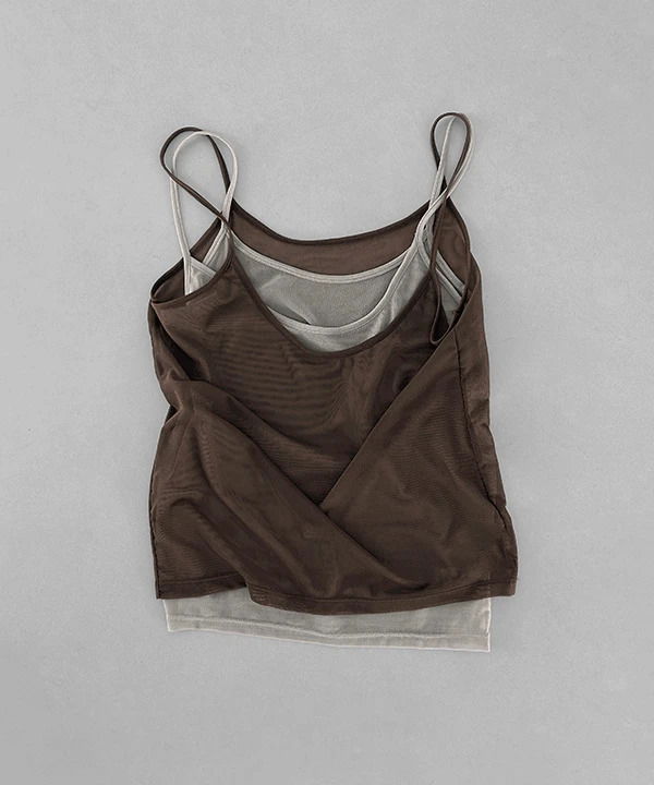 Lopend Layered Mesh Bustier