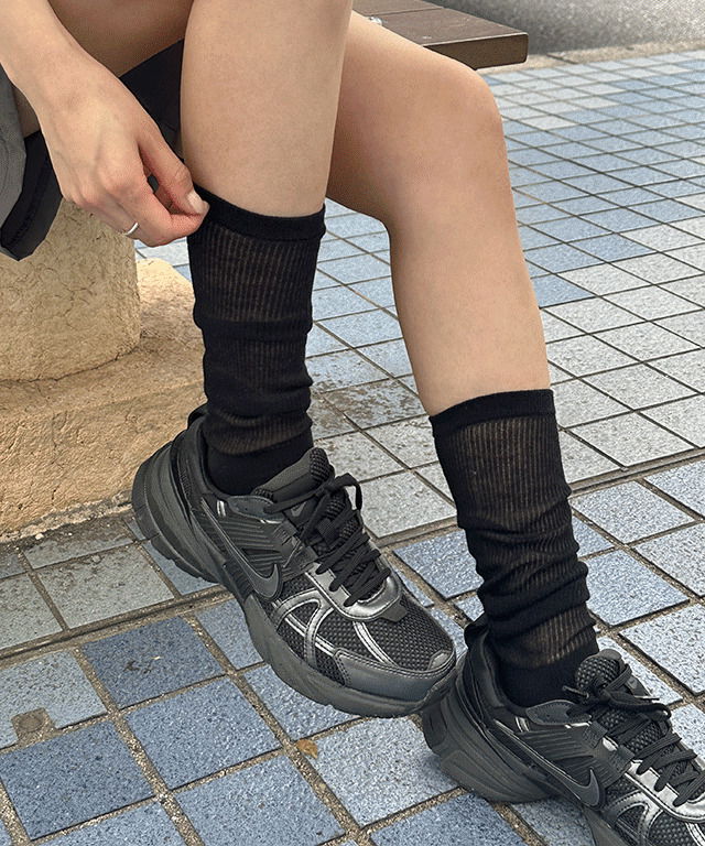 Came see-through long Socks