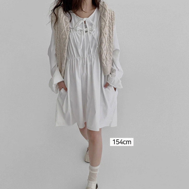 Team Idan Ribbon 2 Ruffle Pocket Mini Dress