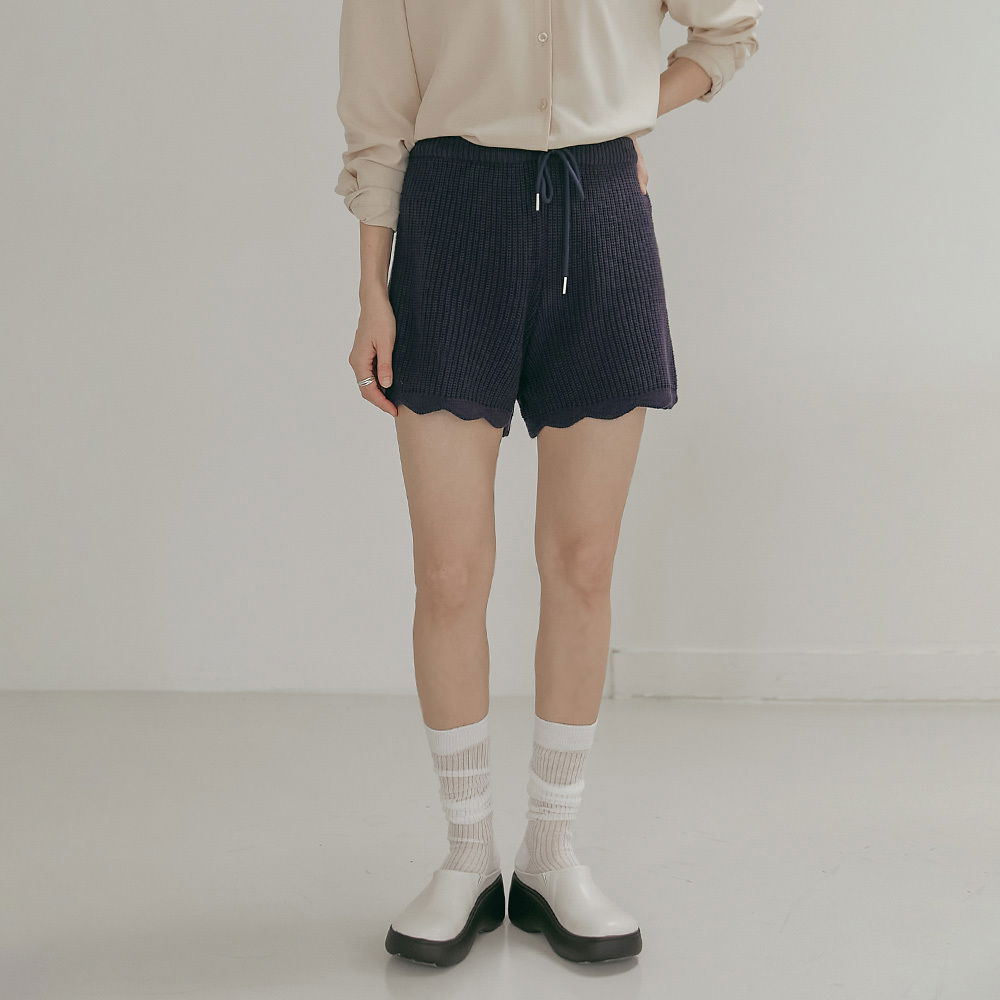 Heitz wave knit shorts