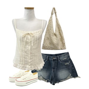 ShortPants,sleeveless,sneakers 코디