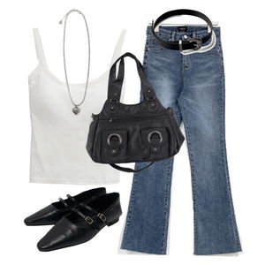 Shortsleeve,Y2K,Daily,Outfit,Casual,Mood,Summer,White 코디