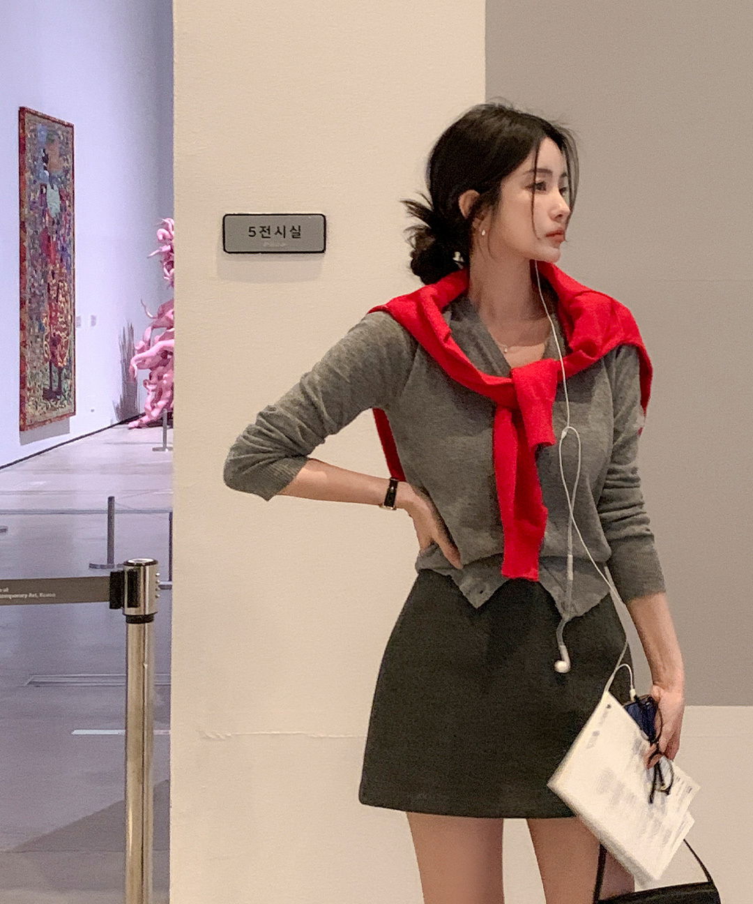Sian Basic V-Neck -Neck Wool Cashmere Knitwear Cardigan
