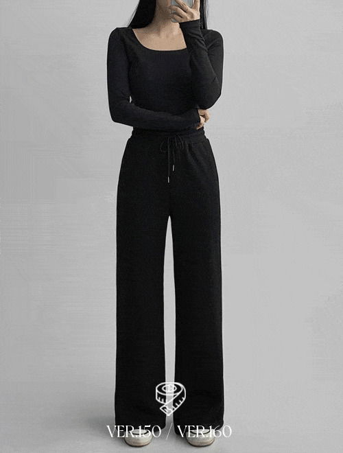 Semi Flared wide training pants - short girl/choose length/3 colors