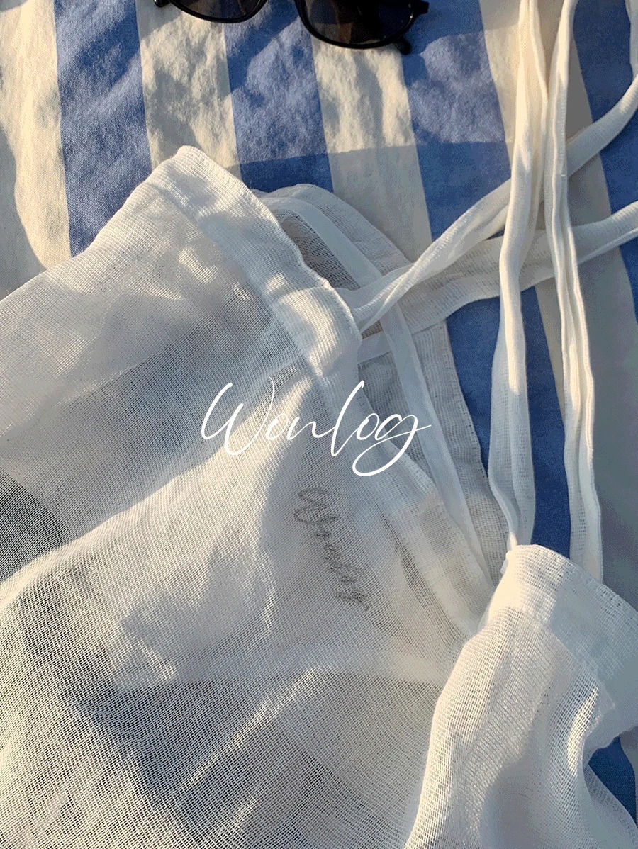 #ONEDAY WONT 로그 린넨 에코백