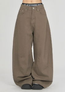 復古寬鬆棉質長褲PA045