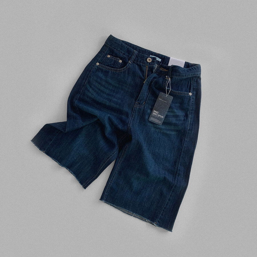 #ONEDAY WONT ROLLING BERMUDA DENIM