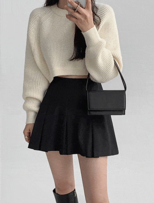 Dylan pin tuck skirt - built-in underpants/3 colors/3 sizes