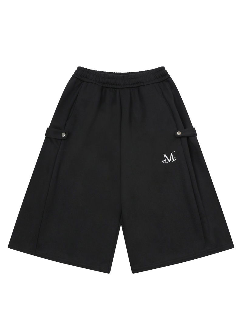 WEIR SIDE BUTTON SWEAT BERMUDA HALF PANTS UNISEX Weir Side Button Sweat Bermuda Half Pants Unisex (3 Colors) 短裤