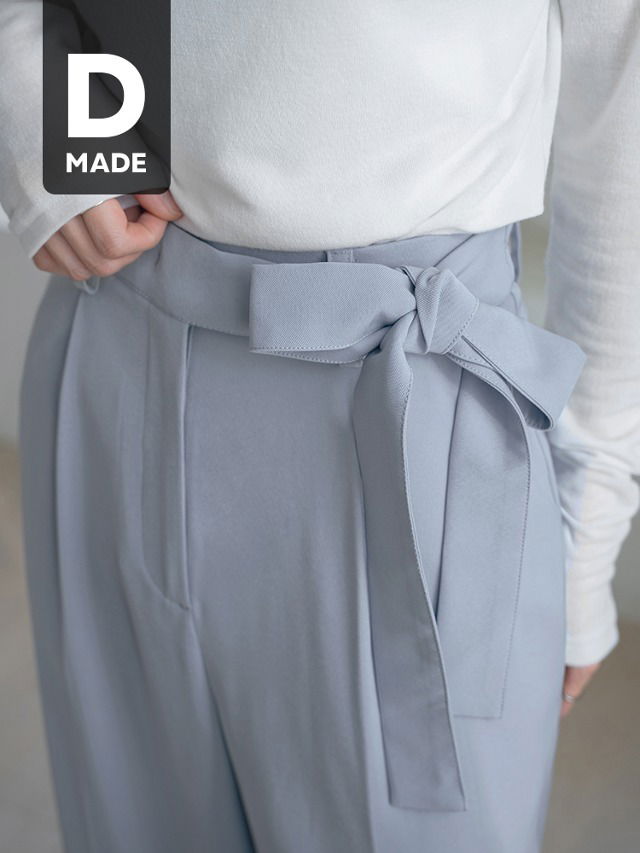 Big size S-5XL rolling back banding strap pin tuck wide slacks pants wedding guest look