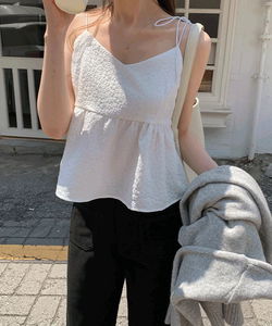 Sotby Ribbon String Flower Bustier