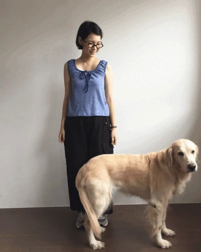 잔스트라이프 리본 나시 (2color)