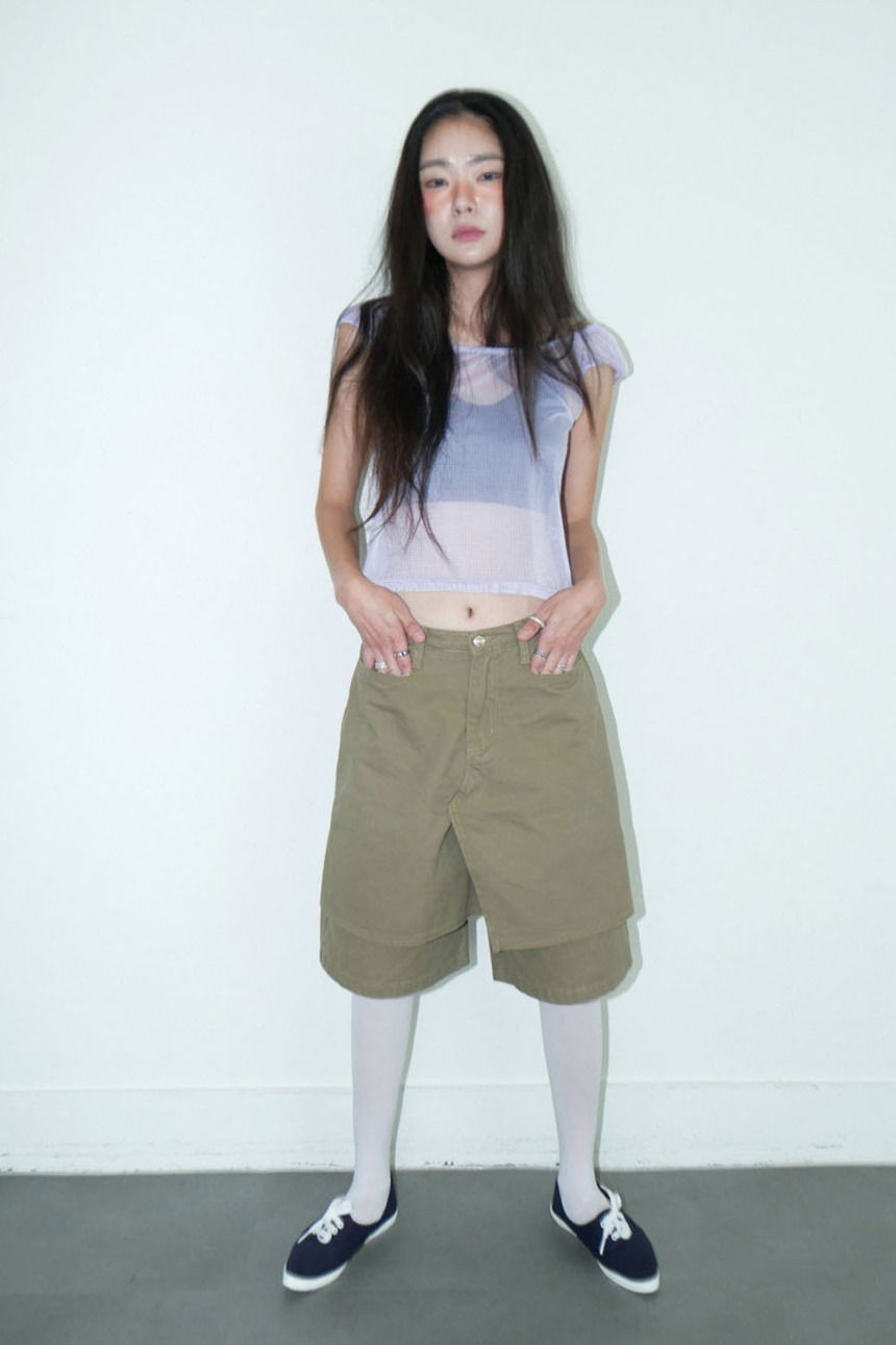 sale) faux skirt shorts