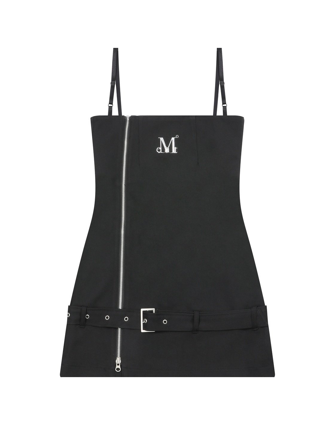 VICIOUS METAL LOGO FRONT ZIPPER BELTED OPS 비셔스 메탈로고 프론트 지퍼 벨티드 원피스