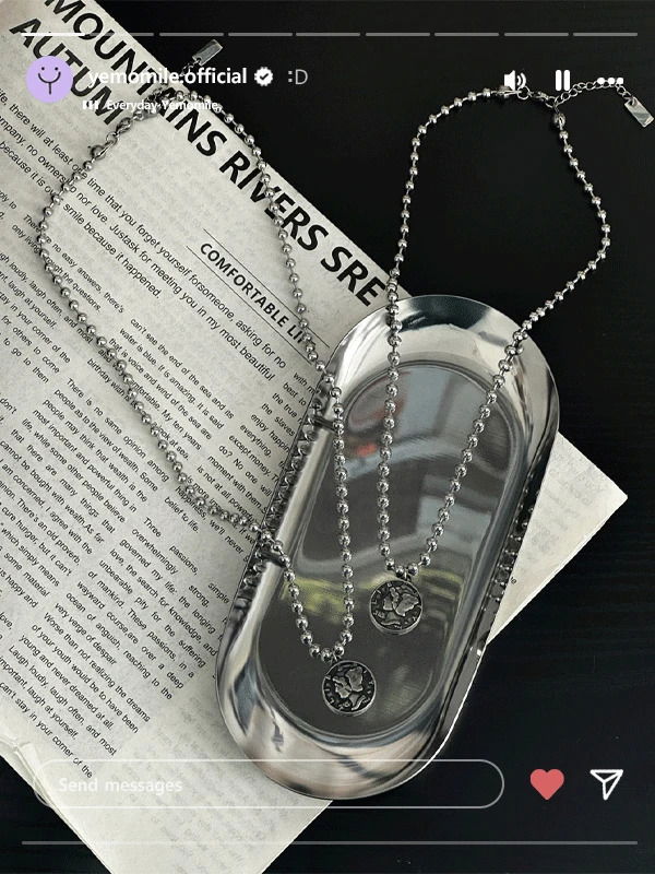 Chester Coin Surgical Dog Tag Necklace 項鍊