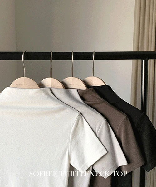 ソフリーハーフネック半袖Tシャツ