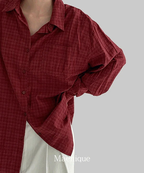 Werner Overfit Check Shirt