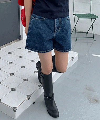 ファインホールベーシックデニムショーツ